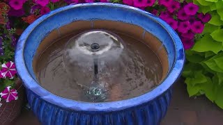 DIY fountain or water feature for your patio using flower pots [upl. by Otsugua]