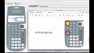 4 TI30 X lommeregner Kvadratrod og andre rødder [upl. by Godwin]