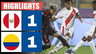 🔴 Resumen  Perú vs Colombia 1  1  HIGHLIGHTS  Clasificación Mundial CONMEBOL [upl. by Sheng]