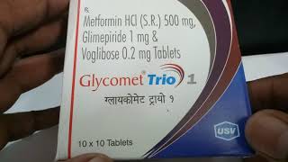 Glycomet Trio 1 Tablet  Uses Sideeffects Reviews and Precautions in hindi [upl. by Silvie]