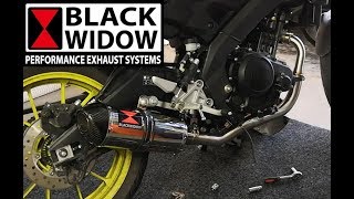 Yamaha MT125 Blackwidow Exhaust [upl. by Nawaj959]