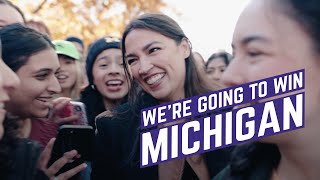 Were going to deliver Michigan and were going to win  Alexandria OcasioCortez [upl. by Burra901]