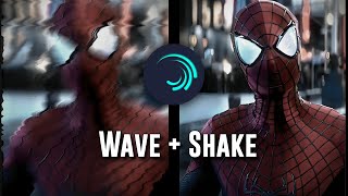 Wave  Shake Tutorial  Alight motion [upl. by Dnalyar856]