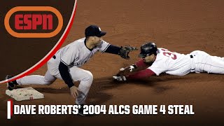 Red Sox TURNING POINT ⚾️ Dave Roberts BOLD second base steal 2004 ALCS Game 4  Iconic Moments [upl. by Essile449]