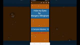 📚 16 HIDE MY EYES by Margery Allingham FULL book [upl. by Akirej]