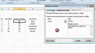 VALIDACION DE DATOS NUMEROS ENTEROS [upl. by Nitsruk]