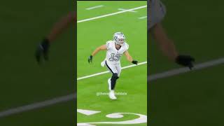 Hunter Renfrow HUGE HIT ON 4TH DOWN 💪 nfl shorts [upl. by Haeli]