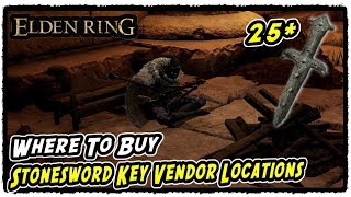 Where to Buy Stonesword Keys in Elden Ring All Stonesword Key Vendor Locations [upl. by Ysteb]