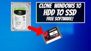 How to CLONE Windows 10 HDD to SSD for Free [upl. by Atinahs709]