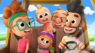 CAR RIDE Baby Miliki and his family go on a road trip – Nursery Rhymes amp Kids Songs  Miliki [upl. by Santana]