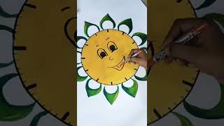 Clock drawing easy trending viralvideo art youtubeshorts [upl. by Murdocca]