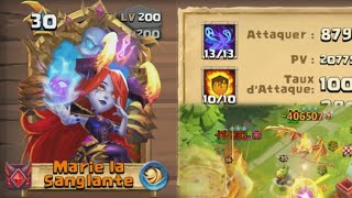 Marie La Sanglante AntiZephy et Chasseuse  Castle Clash [upl. by Azirb]