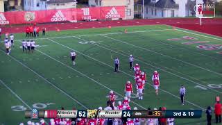 Wittenberg Tiger Football vs The College of Wooster 111123 [upl. by Lorine173]