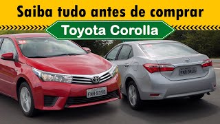 COROLLA XEI GLI ou ALTIS Veja TODAS as diferenças nas versões 2014 a 2017 [upl. by Nek]