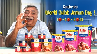 Celebrate World Gulab Jamun Day 10102024 with Gits kyu ki Gulab Jamun Matlab Gits [upl. by Ayikahs]