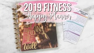 2019 Fitness Happy Planner  Fitness Planner  Happy Planner Fitness Stickers [upl. by Kirbie]