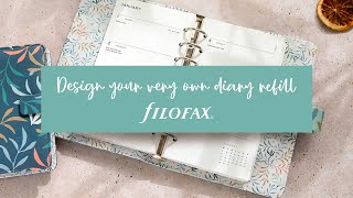 Design your very own diary refill with Filofax [upl. by Akeihsat]