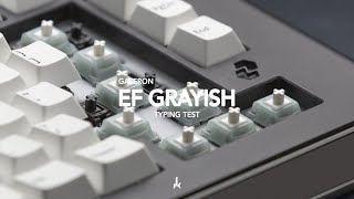 Gateron EF Grayish Tactile Switch Typing Test on Four Plates [upl. by Ev]