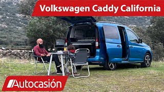 Volkswagen CADDY CALIFORNIA Prueba  Test  Review en español  Autocasión [upl. by Delcina]