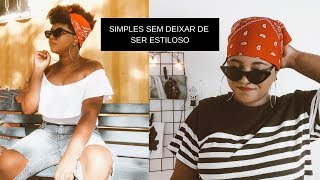 5 PENTEADOS FÁCIL COM BANDANAS em TAPERED CUT pra você arrasar [upl. by Dyob]