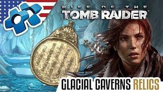 RISE OF THE TOMB RAIDER  GLACIAL CAVERNS RELICS [upl. by Mckale]