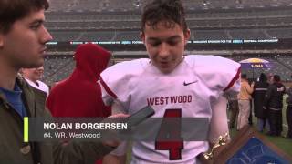 2014 NJSIAA football finals as Westwood defeats Waldwick 217 [upl. by Noemys]