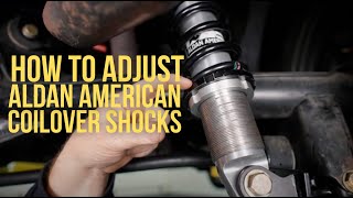 How To Adjust Coilover Shocks  Aldan American [upl. by Gillie579]