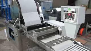 Gas Heating Automatic Samosa Pastry Sheet Equipment Injera Spring Roll Making Machine [upl. by Doreg]