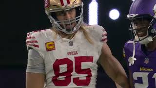 George Kittle gets hit and says quotright in my dickquot [upl. by Kameko907]