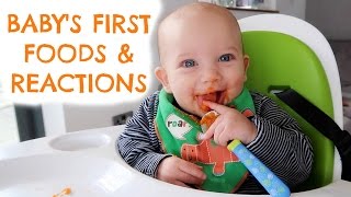 WHAT I FEED MY BABY  BABYS FIRST FOODS  BABY MEAL IDEAS [upl. by Akinod]