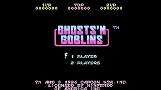 Ghosts n Goblins NES playthrough Longplay [upl. by Blood]