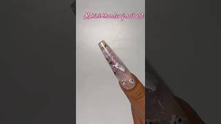 liquid poly gel NAIL EXTENSION AT HOME 💅 nailart nails shorts youtube polygel 1millionviral [upl. by Colbye]