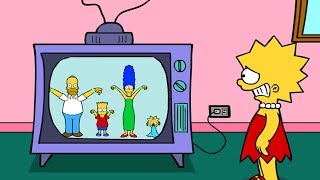 Lisa Simpson Saw Game Inkagames  Walkthrough [upl. by Annek]