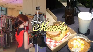 MANILA DIARIES 🍎🍃 flea market new hair daily routine unboxing my digicam etc [upl. by Ahsinad613]