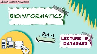 Bioinformatics I Lecture  5 Biological Database and its types I Dr Priti [upl. by Telimay]