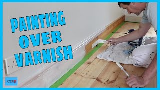 Painting over a varnished skirting board [upl. by Maurizio397]