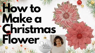 Christmas Wreath Tutorial  How to Make a Flower Wreath  How to Make a Valentines Flower Wreath [upl. by Bea]