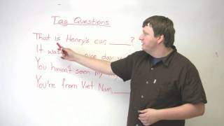 Speaking English  Tag Questions  How to express assumptions or comment on a situation [upl. by Torras]