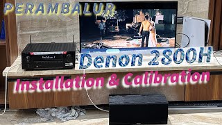 Denon AVRX2800H  Taga Harmony 807  Yamaha NsSW300 Installation amp Software Calibration [upl. by Surtimed176]