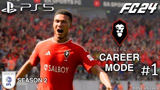 Salford City Career Mode Season 2 EFL League One Episode 1  Realistic Graphic Gameplay  FC24  PS5 [upl. by Aymer540]