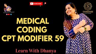 learnwithdhanya medicalcoding medicalcodingtraining cptmodifiers modifier 59 [upl. by Brucie]