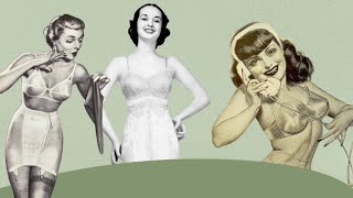 A guide to wearing a corset or girdle with an authentic 1940s dress [upl. by Yelhs]