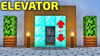 How to make a Working Elevator in Minecraft 2024 EASY [upl. by Neenahs921]