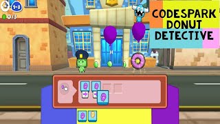 CodeSpark Donut Detective  CodeSpark Runaway Pets Puzzle  Sequencing Activities in Hour of Code [upl. by Burkley]