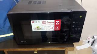 how to use LG 20 Litres solo microwave oven model MS2043DB full demo [upl. by Kermy894]