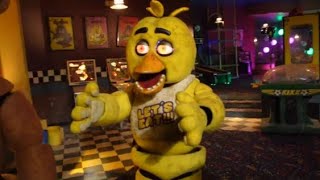 Chica is happy to see Mr Cupcake 🐤🧁  Clip from Dawkos FNaF vlog  🐻🍕 [upl. by Anerok]