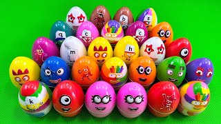 Rainbows Eggs 🌈 Cleaning Numberblocks Dinosaur Eggs with Rainbow SLIME Colorful Satisfying ASMR [upl. by Yoko151]