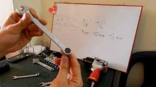 Como reemplazar una llave en milímetros por una en pulgadas how to replace a tool wrench [upl. by Naiditch]