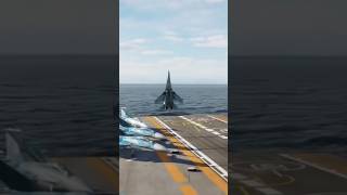 Fighter Jet Land on ship viralvideo short flight [upl. by Attezi33]