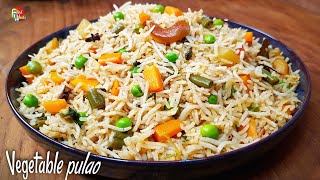 Restaurant style vegetable pulao recipe  Easy Veg pulao recipe  Vegetable pulav recipe  Foodworks [upl. by Imit178]